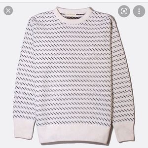 Far Afield drop shoulder crew neck fleck sweater